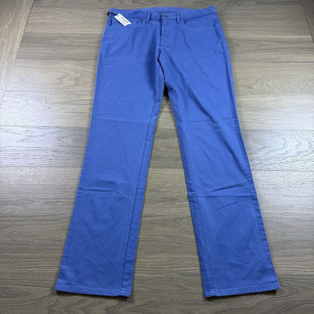 Turtleson Pants Men 36x34 Blue York Moleskin 5 Pocket Golf Slack Stretch
